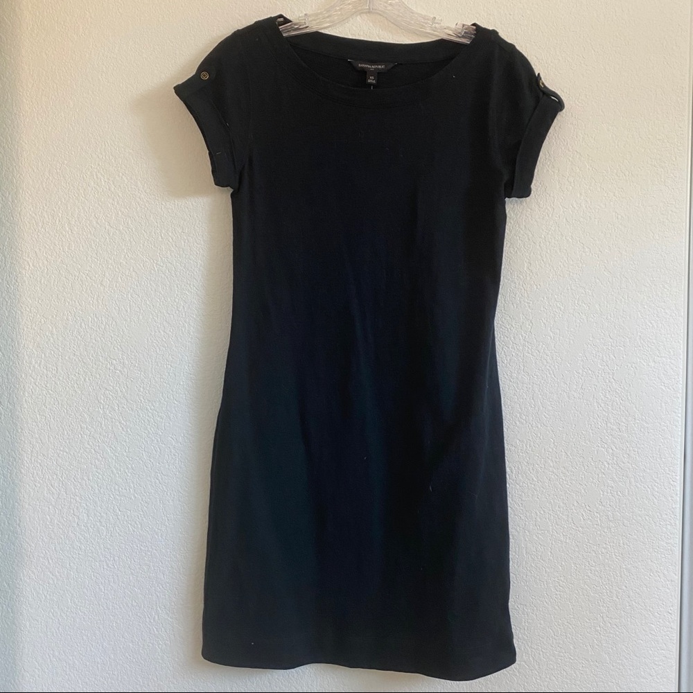 Black Banana Republic Fitted Mini Dress